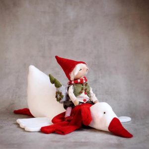 Выкройка для создания мягкой игрушки «Гусь» с инструкцией по сборке