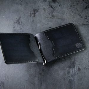 Выкройка кожаного зажима для банкнот.