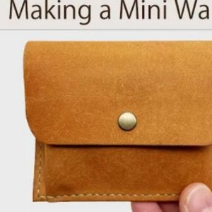 Выкройка мини-кошелька с застёжкой на кнопке для мелочи.