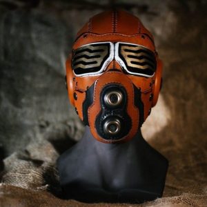 Выкройка кожаной маски «противогаз» в стиле стимпанк.