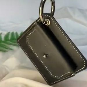 Выкройка кожаной визитницы с петелькой.