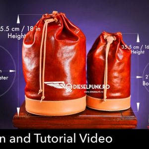 Выкройка кожаной сумки в армейском стиле