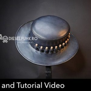Выкройка кожаной шляпы алхимика в стиле дизельпанк.