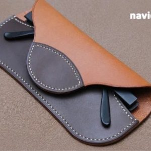 Выкройка кожаного футляра для очков.