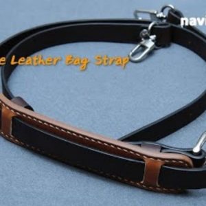 Выкройка кожаного ремня для сумки или портфеля.