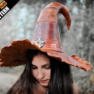 Выкройка кожаной волшебной шляпы (Wizard Hat).
