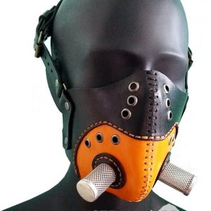 Выкройка кожаной маски для лица.