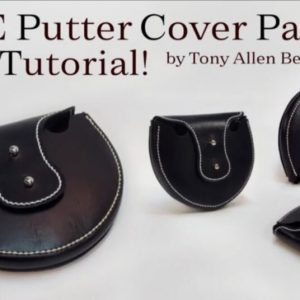 Выкройка кожаного чехла для клюшки для гольфа.