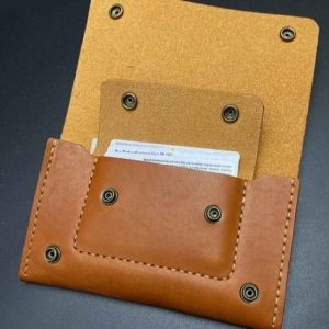 Выкройка кошелька с пуговицами и клапаном.