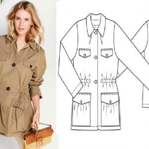 Выкройка женской куртки на холодную осень