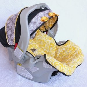 Выкройка тканевого чехла на детское автокресло.