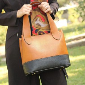 Выкройка большой женской кожаной сумки.