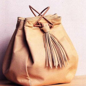 Выкройка кожаной женской сумки.