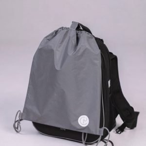 Выкройка тканевого мешка для обуви с завязками.