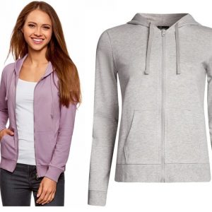 Выкройка женского свитшота на молнии