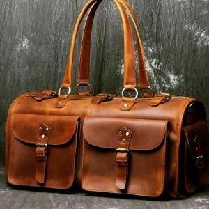 Схема для изготовления большой кожаной дорожной сумки