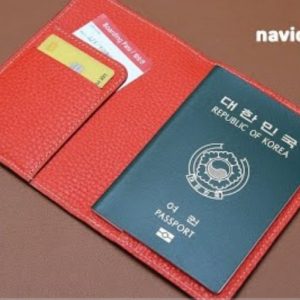 Выкройка кожаной обложки на паспорт с отделением для карточек.