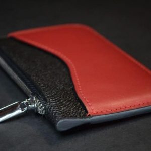 Выкройка кожаной визитницы с молнией для карт и мелких предметов.