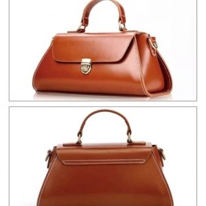 Выкройка кожаной женской сумочки с деталями для изготовления.