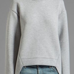 Выкройка женской толстовки с нестандартным вырезом низа.