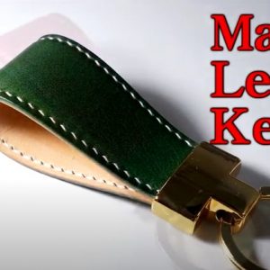 Выкройка кожаного брелока для ключей.