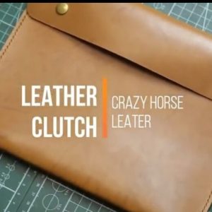 Выкройка кожаной папки для документов формата А4 с застёжкой на пуговицы.