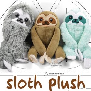 Выкройка мягкой игрушки ленивца.