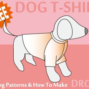 Выкройка футболки для собаки разных размеров.
