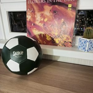 Выкройка для небольшого кожаного декоративного футбольного мяча.