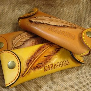 Выкройка кожаного чехла для хранения очков.