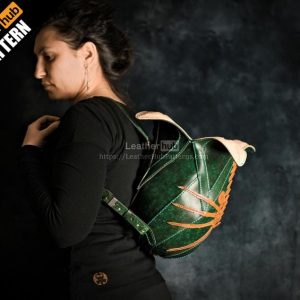 Выкройка кожаного рюкзака в виде лицехвата (эггморфа) из вселенной Alien.