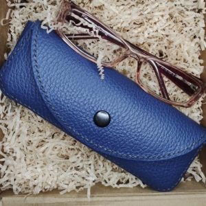 Кожаный чехол для очков с выкройкой.