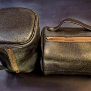 Выкройка кожаной косметички и маленькой косметички.