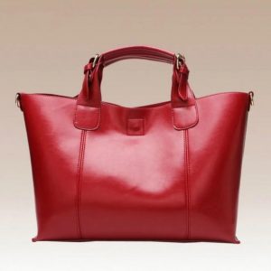 Выкройка для жіночої шкіряної сумки Tote з великим основним відділенням.