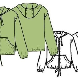 Выкройка ветровки с капюшоном и молнией