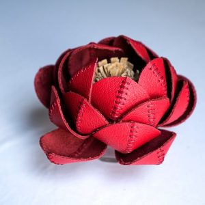 Выкройка маленького кожаного футляра для украшений.