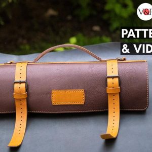 Выкройка для изготовления кожаного чехла для инструментов.