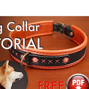 Выкройка кожаного ошейника для животного любых размеров.