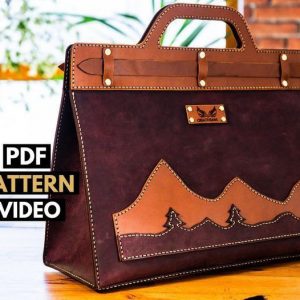 Выкройка кожаной врачебной сумки.