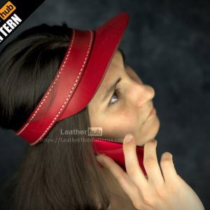 Выкройка кожаного козырька.