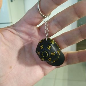 Выкройка для кожаного брелока для ключей.