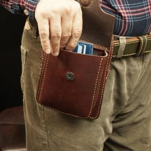 Выкройка кожаной сумки через плечо.