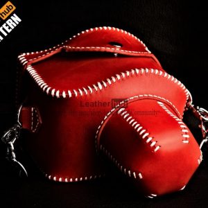 Выкройка кожаного чехла для фотоаппарата.