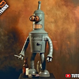 Выкройка для кожаной фигурки робота