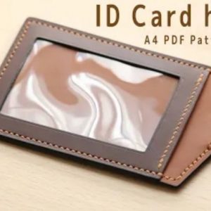 Держатель для удостоверений личности и пропусков из кожи.