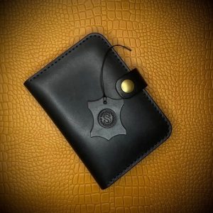 Выкройка кожаного кошелька для подставки для документов.