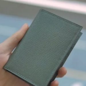 Выкройка кожаной визитницы.