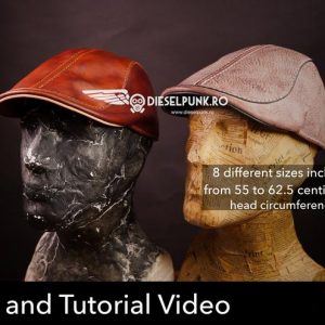 Выкройка мужской кожаной кепки-восьмиклинки.