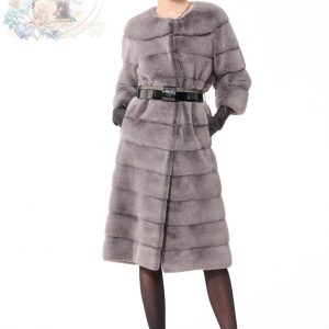 Выкройка женской шубы с короткими рукавами под перчатки