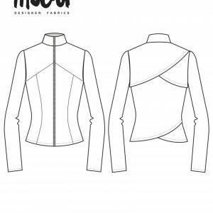 Выкройка для легкого трикотажного женского жакета размеров 0/2 - 28/30 США.
